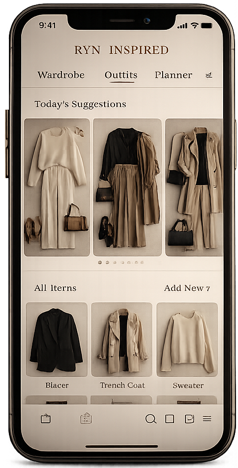 RYN Inspired App Mockup